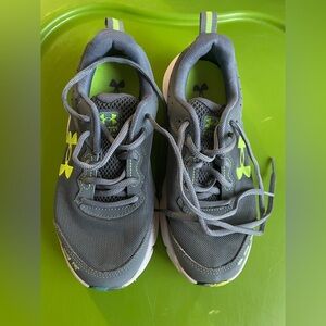 Under Armour grey and green neon Running Shoes